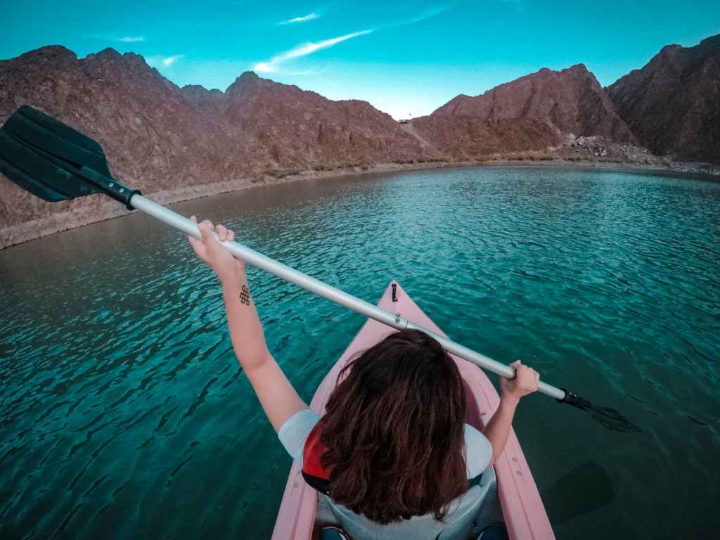 Exploring nature by kayaking
